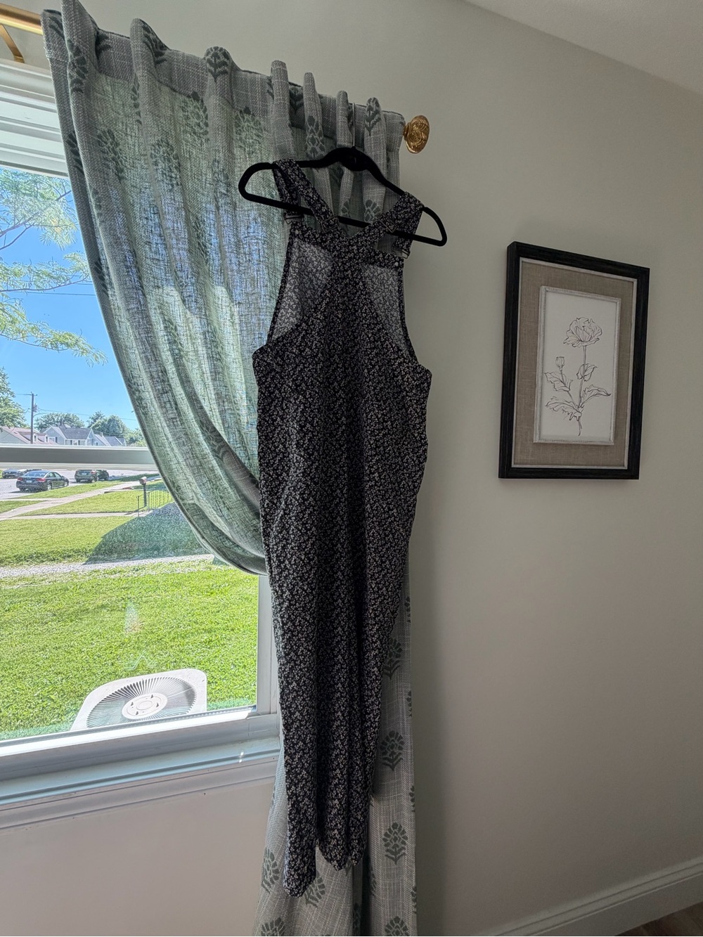 Floral Print Overalls - Picture 5 of 7